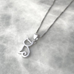 Collier chat : Argent