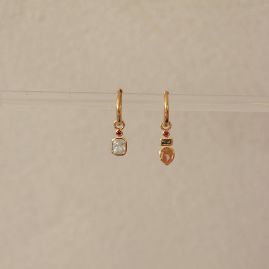 Boucles d'oreilles asymétriques Mismo