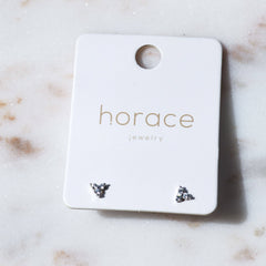 Clous d'oreilles à tige triangulaires en argent sterling Infa