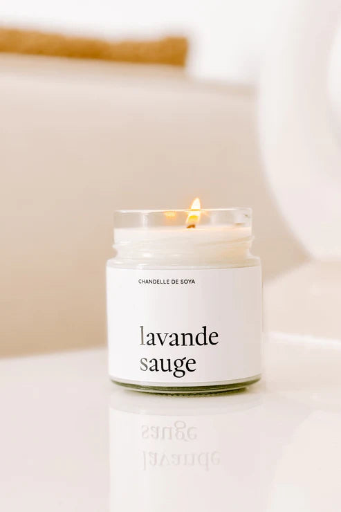 CHANDELLE DE SOYA - Lavande et sauge