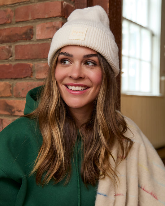 Tuque en tricot - Ivoire