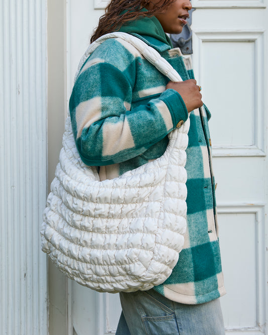 Sac matelassé - Crème