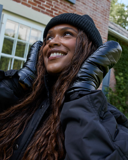 Mitaine matelassés- Noir