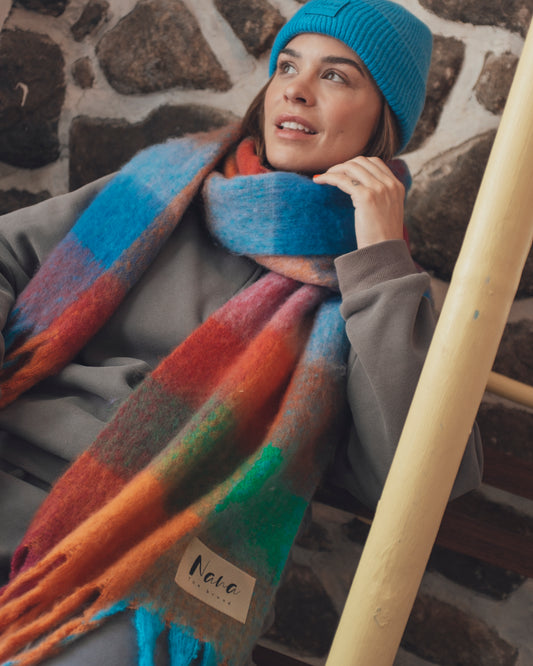 Foulard Geneviève - Rouge multi