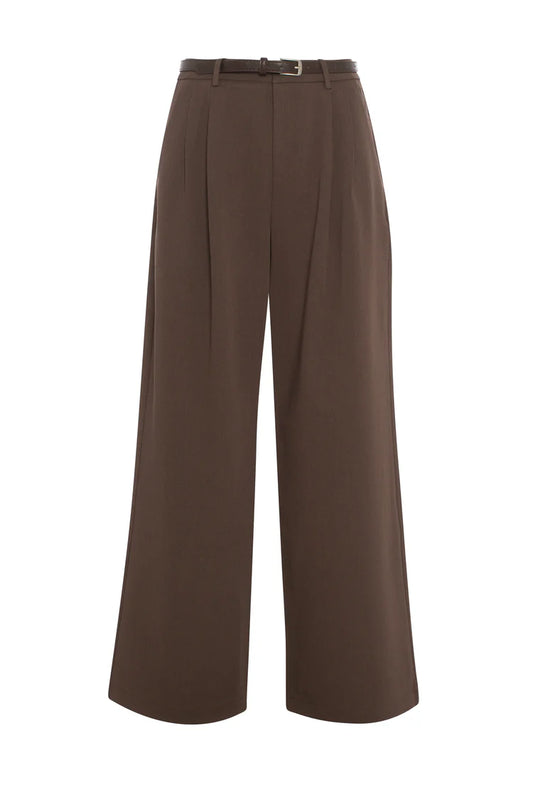Pantalon Structuré - Brun