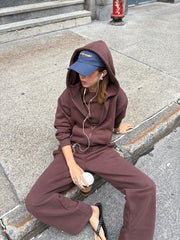 Jogger jambe ample «Everyday» - Brun