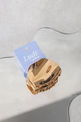 Pince à cheveux en métallique Ludi - Doré satiné