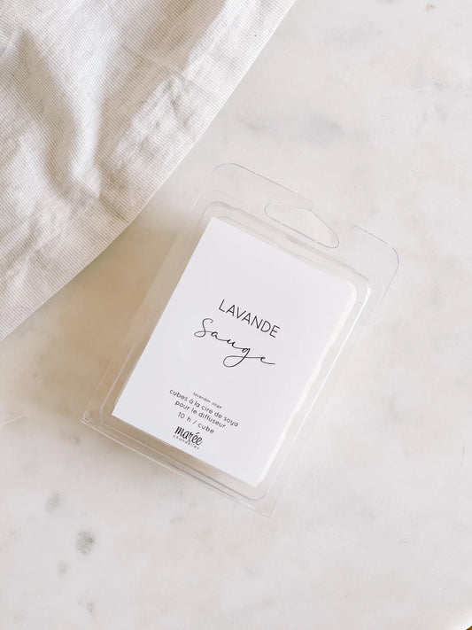 PASTILLES DE CIRE DE SOYA POUR DIFFUSEUR - LAVANDE SAUGE