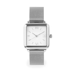 Montre carrée acier inox