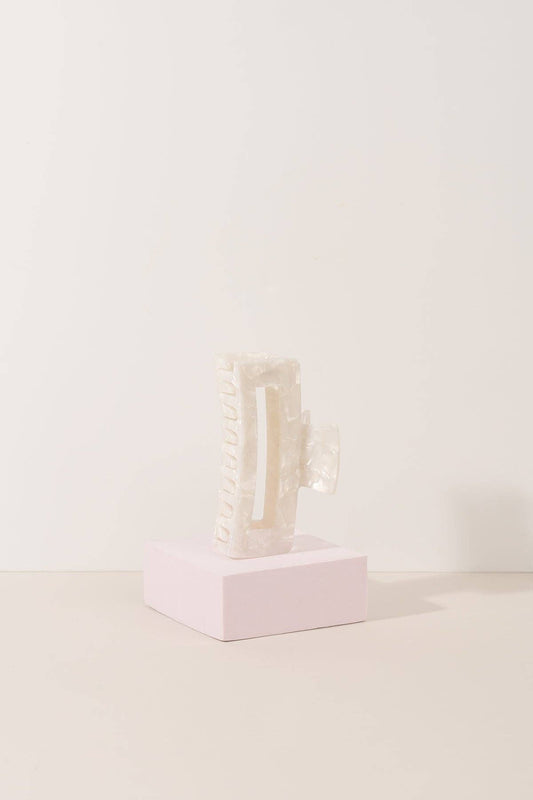 Pince à cheveux Large - Collection Core : Blanc