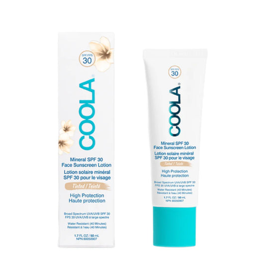 Lotion solaire minéral SPF 30 pour le visage teintée