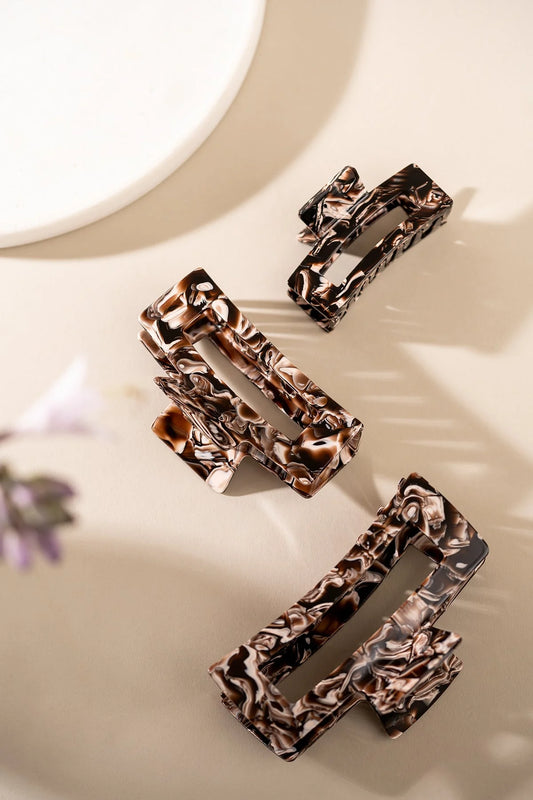 Pince à cheveux moyenne : Coffee