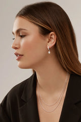 ANNEAUX PEARL-Argent clair