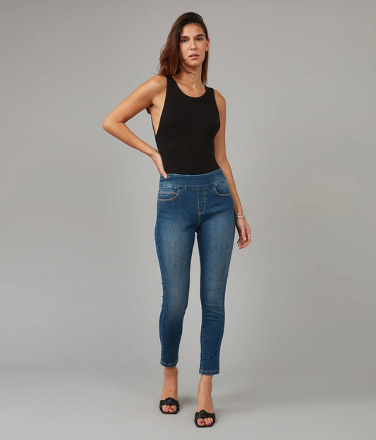 Jean skinny à enfiler taille haute - Anna