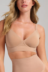 Soutien-gorge à encolure en V Sculpt - Taupe
