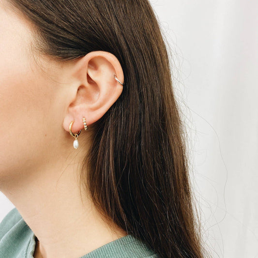 Boucles d'oreilles Dolko en argent sterling plaqué or 18 carats