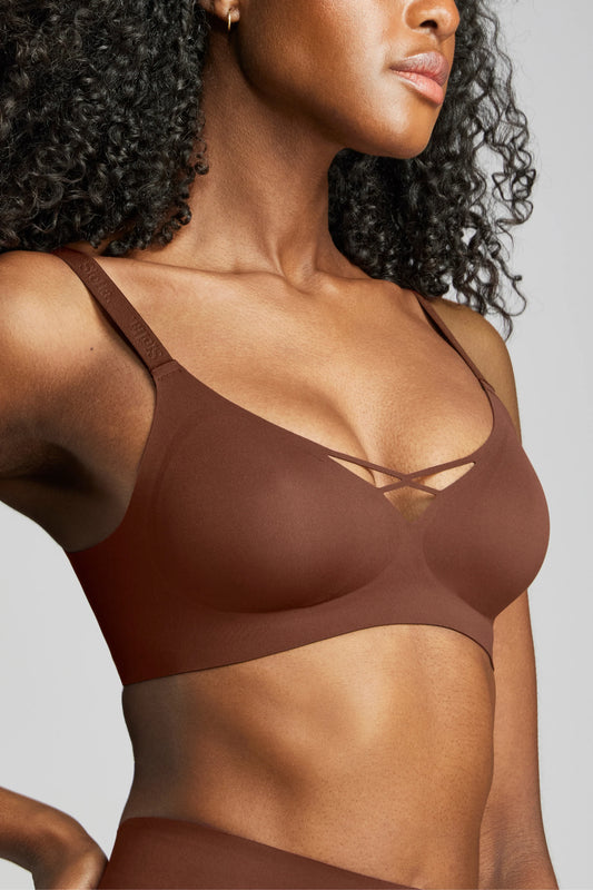 Soutien-gorge en V No-Show - Cacao