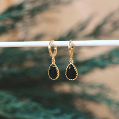 Boucles d'oreilles Dipo - Noir