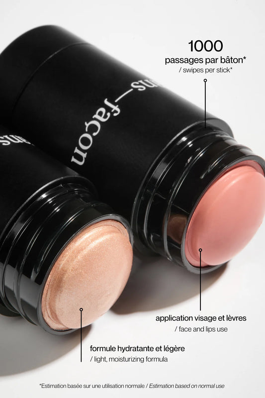 Le coffret fard à joues et illuminateur en crème