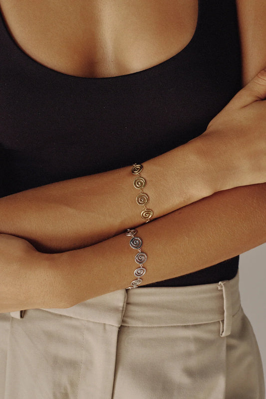 Bracelet Swirl- Or