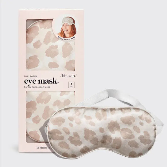 Masque pour les yeux en satin - Léopard