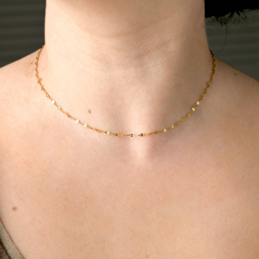 Collier Amber : Or jaune