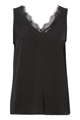 Camisole noir à dentelle - Katina