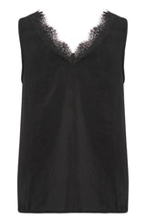 Camisole noir à dentelle - Katina