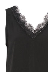 Camisole noir à dentelle - Katina