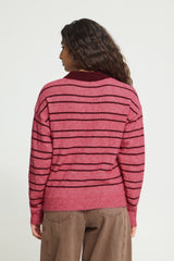 Polo Sage - Rose et Bourgogne