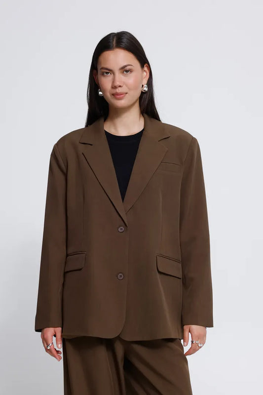 Veston Fava Oversize - Coffee