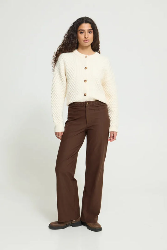 Pantalon Kate denim - Coffee