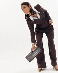 Pantalon Structuré - Brun