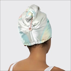 Serviette à cheveux recouverte de satin - Aura