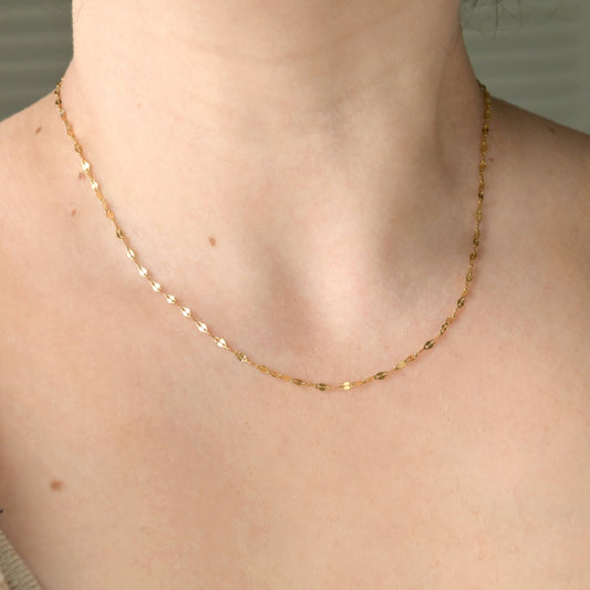 Collier Amber : Or jaune
