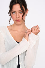 Cardigan Anita- Blanc