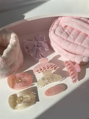 FLAT CLAW CLIP - PINK CRUSH