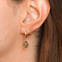 Boucles d'oreilles Dipo - Olive