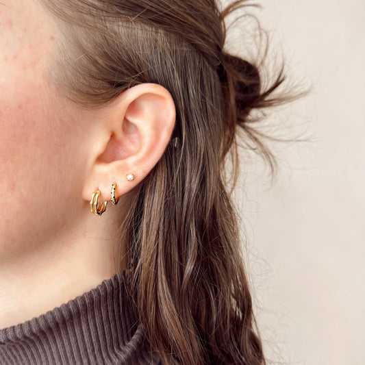 Boucles d'oreilles Itaro à visser en perles