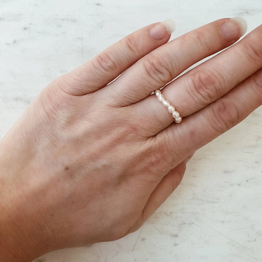 Bague en perle