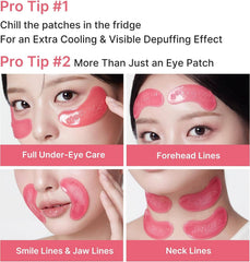 Masque yeux en gelée au collagène rose & PDRN  (1 sachet)