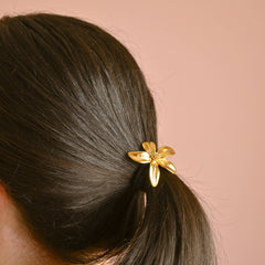 Élastique à cheveux Fleur d'or