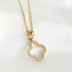 Collier Trèfle : Or jaune