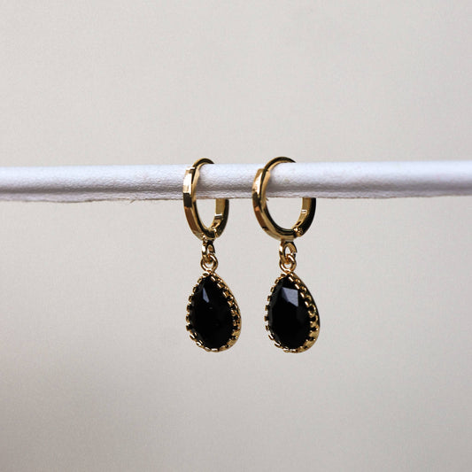 Boucles d'oreilles Dipo - Noir