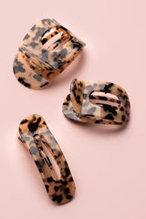 Flat clips - Beige