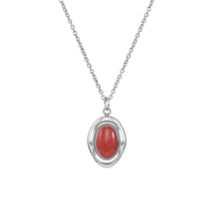 Collier Bordeaux - Argent