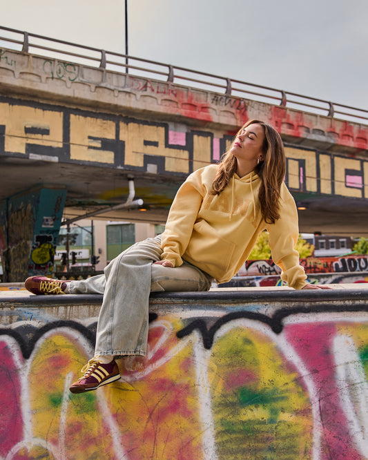 Chandail à capuchon-Shanie Jaune