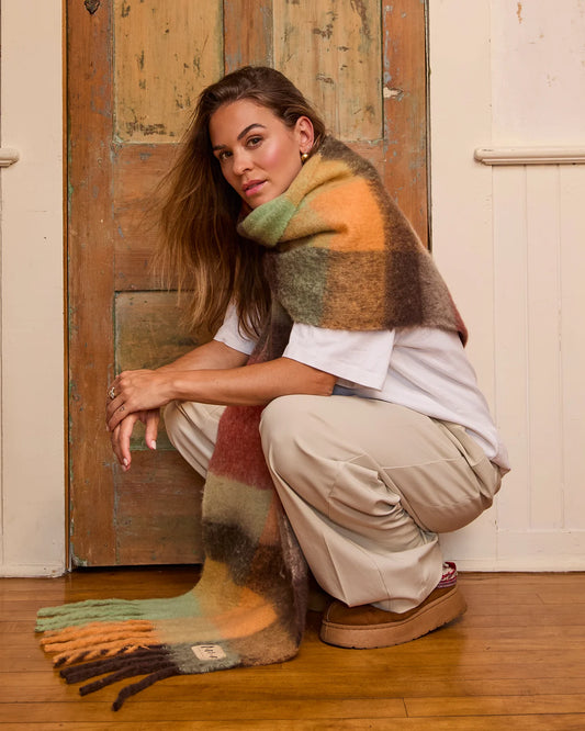 Foulard Geneviève - Bourgogne multi