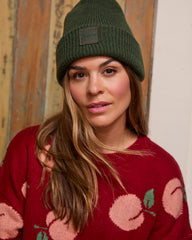 Tuque en tricot - Verte
