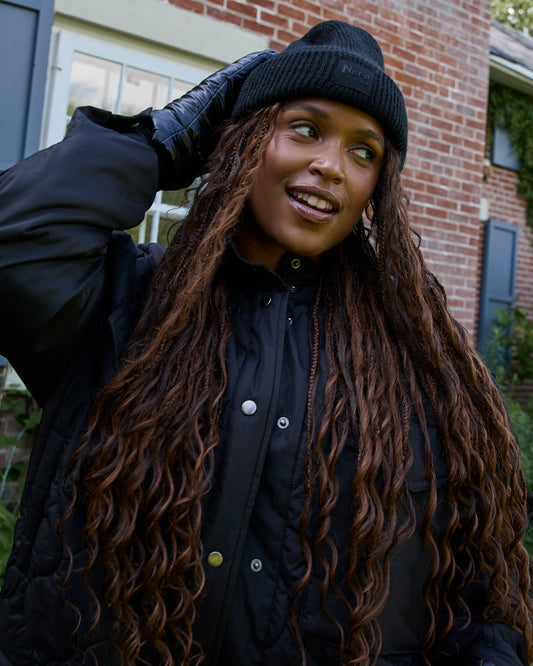 Tuque en tricot - Noir